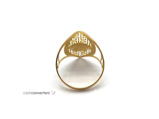 anillo oro 18k con piedra con circonita