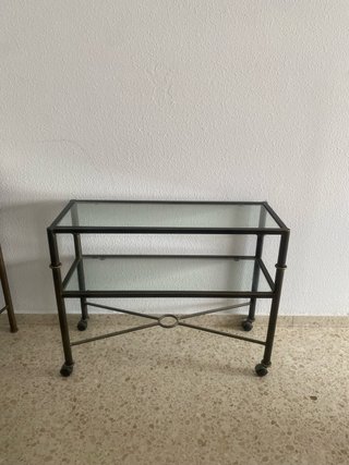 Mesa consola y espejo forja  LOTE COMPLETO!