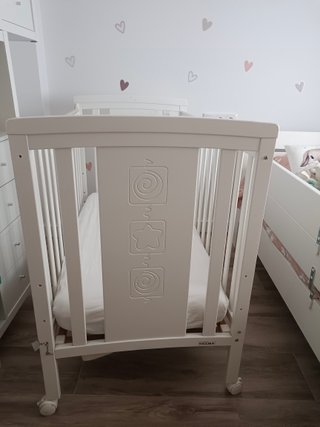 Cuna madera blanca 120x60