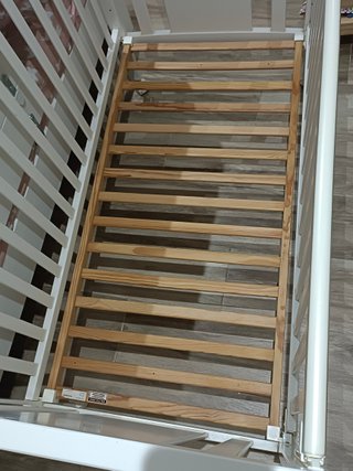 Cuna madera blanca 120x60