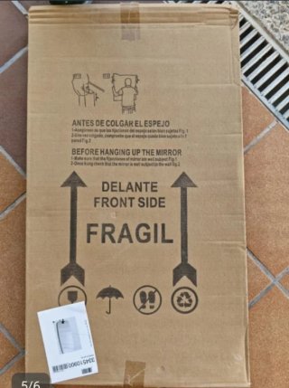 Espejo sin marco para baño o pared