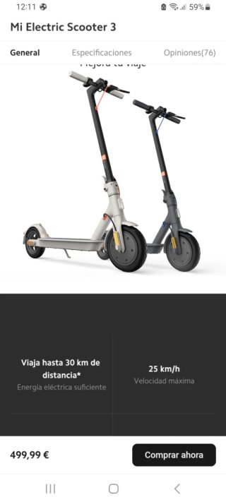 Patinete Xiaomi Scooter 3
