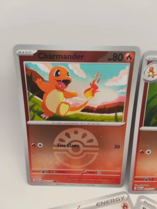 Pack Charmander Charmeleon Pokeball Holo + Energia