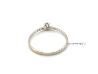 sortija oro 18k con piedra con diamante