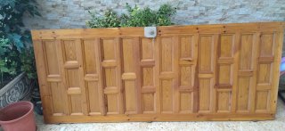 Puerta maciza de entrada de madera