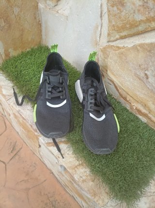 Zapatillas Adidas Hombre Negras y Verdes