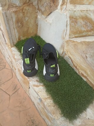 Zapatillas Adidas Hombre Negras y Verdes
