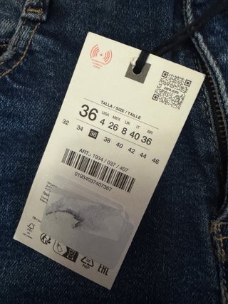 Zara Tejanos Mini Flare Z1975 Talla 36