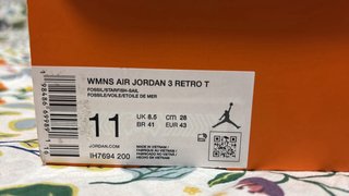 Nike Air Jordan 3 Retro Talla 43