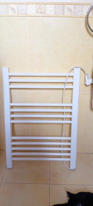 Radiador toallero eléctrico blanco