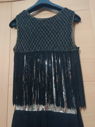 Vestido Años 20 Flecos Lentejuelas Gran Gatsby