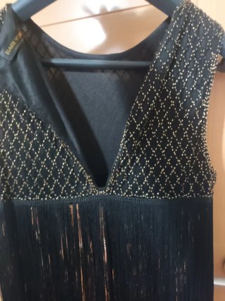 Vestido Años 20 Flecos Lentejuelas Gran Gatsby