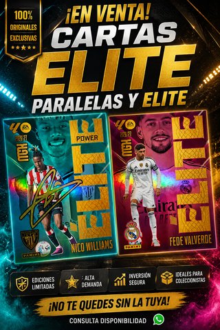 Cartas Elite & Paralelas Megacracks 2026/27