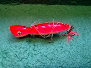 Señuelo Yozuri Rojo con Anzuelos