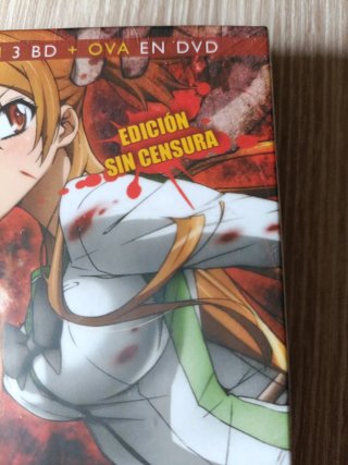High School of the Dead Blu-ray DVD sin abrir