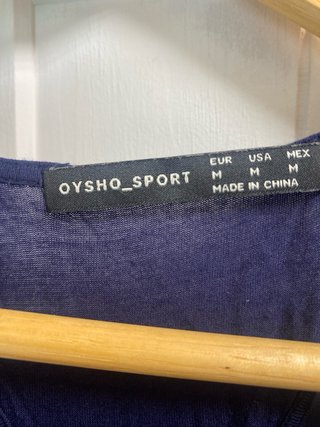 Camiseta Oysho azul yoga
