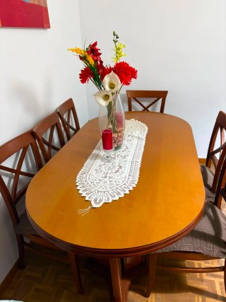 Comedor 6 sillas madera