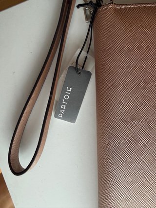 Cartera Parfois nueva rosa metalizada