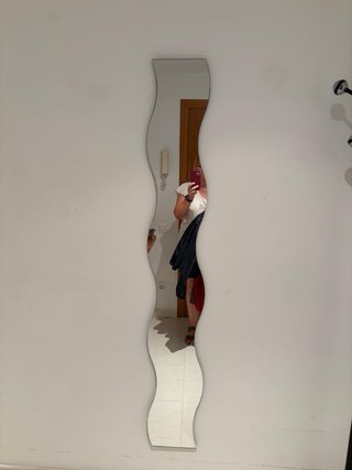 Espejo decorativo ondulado