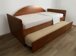 Cama nido de madera maciza