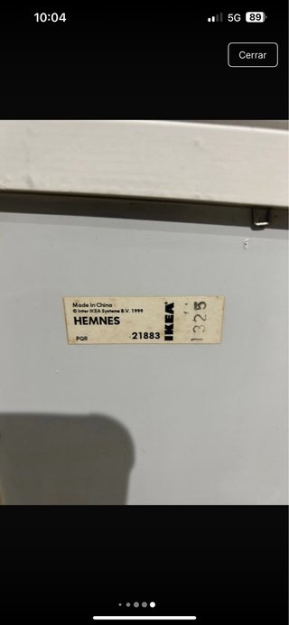 Espejo Ikea Hemnes Madera