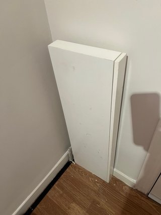 Mueble recibidor flotante madera blanco