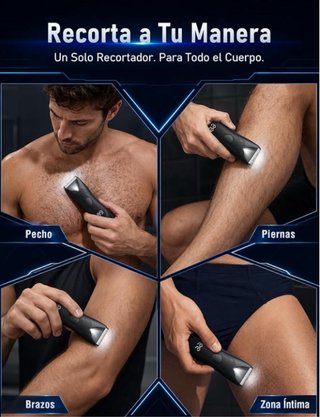 Recortadora Corporal Impermeable Negra
