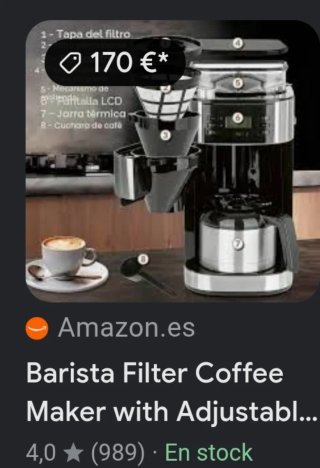 Cafetera Barista Kaffee & Technik