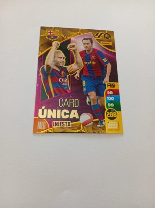 Carta Iniesta Única Adrenalyn 24/25 Panini