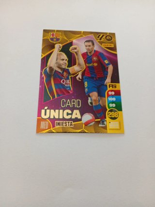 Carta Iniesta Única Adrenalyn 24/25 Panini