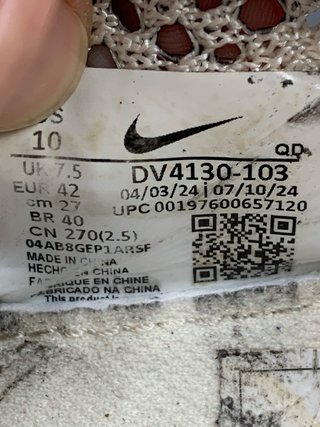 Nike Vaporfly 3 Talla 42 Beige/Rosa
