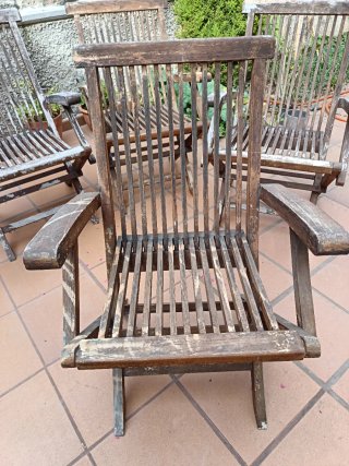 4 cadires de Jardín Teka Madera