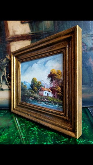 PAISAJE OLEO CUADRO ANTIQUE № 91