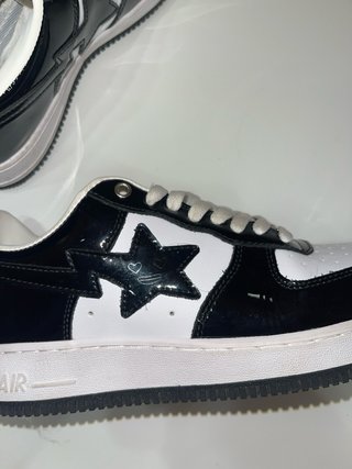 Zapatillas A Bathing Ape BAPE STA Negras y Blancas