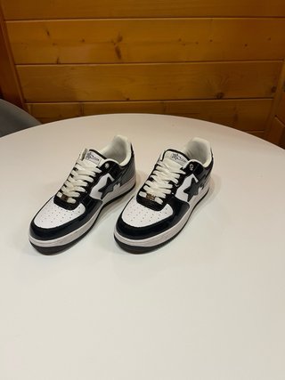 Zapatillas A Bathing Ape BAPE STA Negras y Blancas