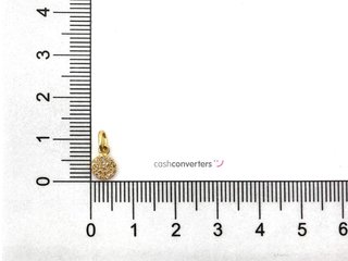colgante oro 18k con piedra con diamante