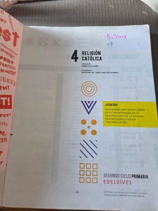 Religión católica 4 segundo ciclo Primaria