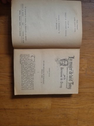 Novela vintage "La mujer de Lord Tony" 1942