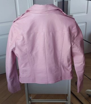 Cazadora Biker Mango Rosa