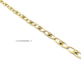 pulsera oro 18k con piedra con circonita