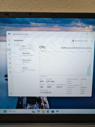 Ordenador Portátil Intel 5095A 24GB Ram 512GB SSD