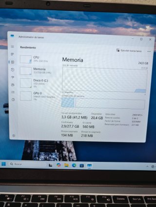 Ordenador Portátil Intel 5095A 24GB Ram 512GB SSD