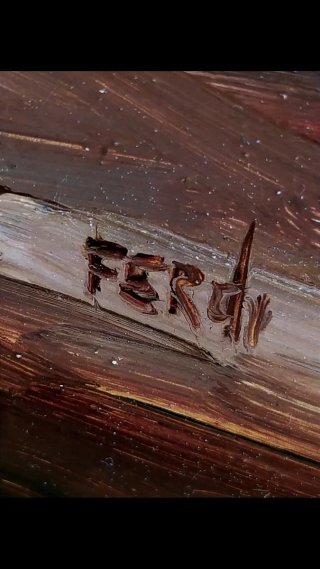 FERDI 1927 OLEO CUADRO ANTIQUE № 3