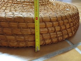 Capacho o cofín de esparto tradicional