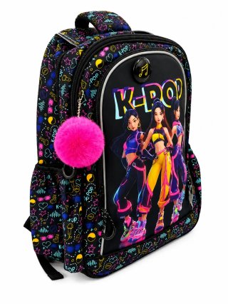 Mochila K-Pop con pompón