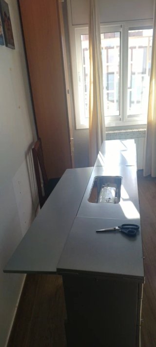 Máquina de coser Elna con mueble