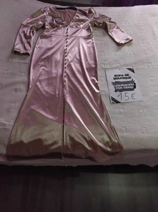 Vestido rosa rayas
