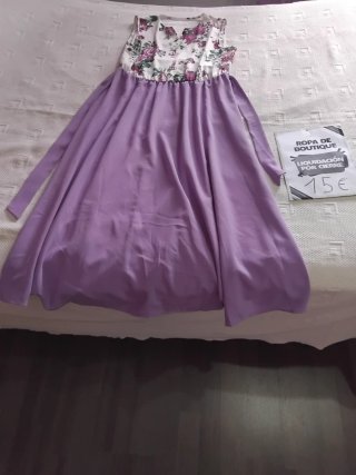 Vestido rosa rayas