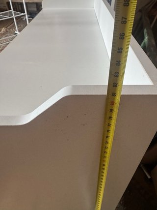 Mueble blanco con cajones 90x84x32
