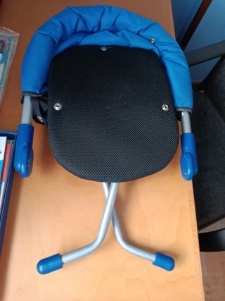 Trona de mesa azul